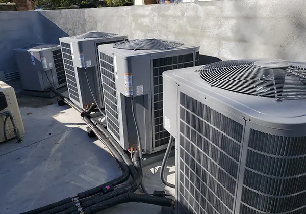 Rooftop Commercial AC Condenser Units Installation