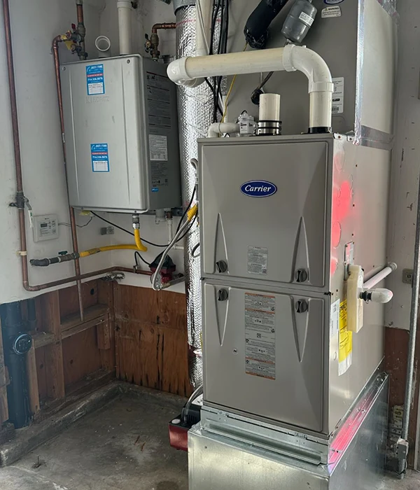 Installation of Carrier Comfort 95 Furnace