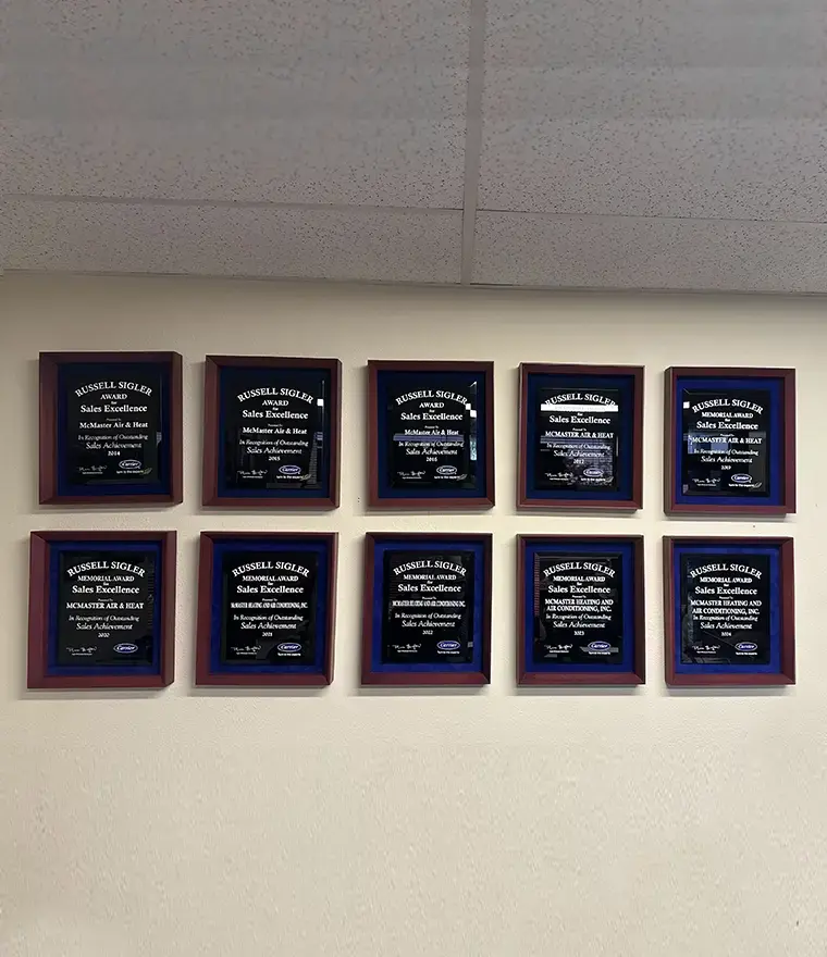 Russell Sigler Excellence Awards HVAC Company